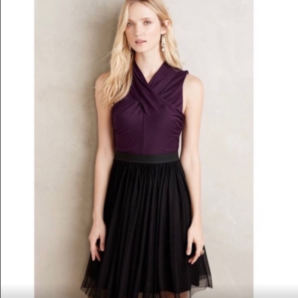 ❌🔥RARE Anthro🔥❌ NWT anthropology Tulle Dress purple